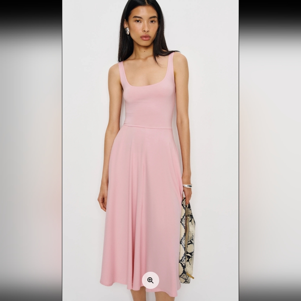 Reformation Pink Midi Dress